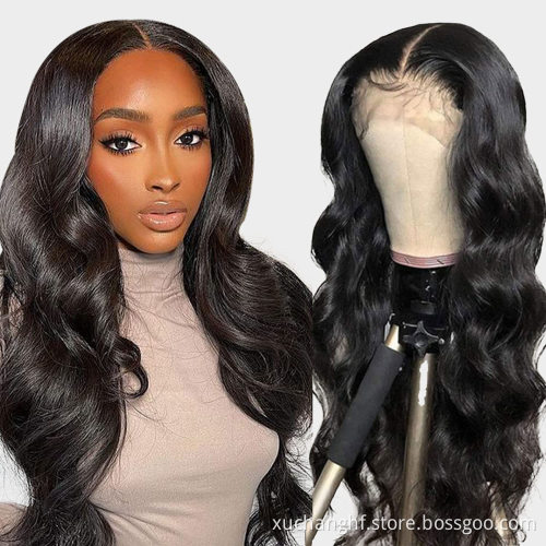 Cheap Bone Straight Body Wave Swiss Lace Wigs 100% Virgin Human Hair,Raw Virgin 13x6 Pre Plucked Human Hair Hd Lace Front Wigs